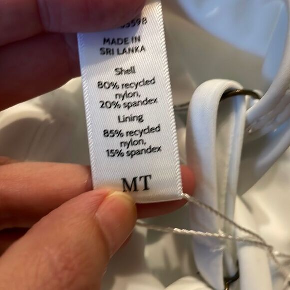 Andie The Amalfi One Piece LT Swimsuit White Size M Tall NWT long torso - Picture 6 of 7